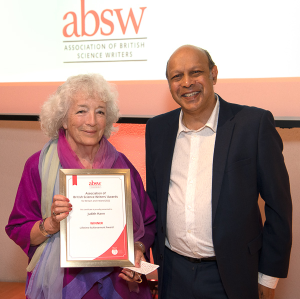 Absw Lifetime Achievement Award Association Of British Science Writers 