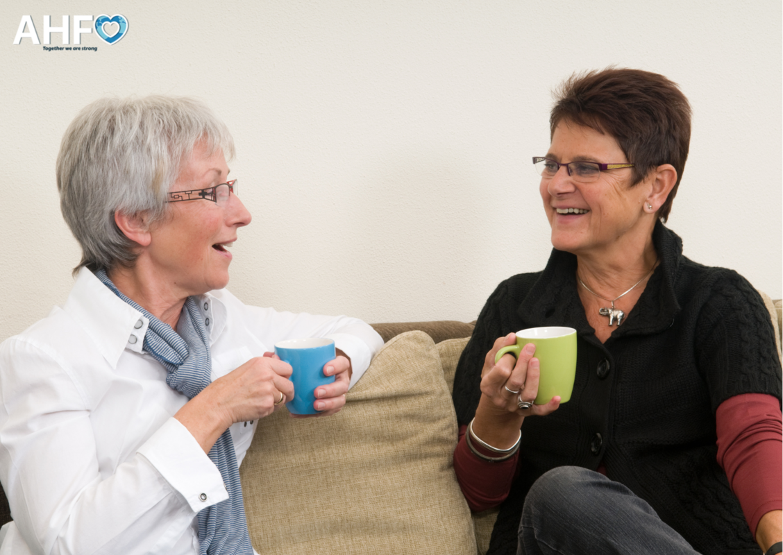 Coffee mornings for AHFO members every Tuesday morning An hour for others