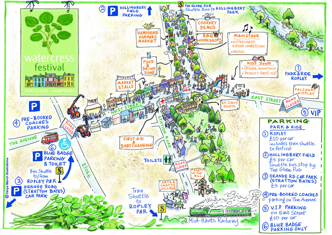 Watercess Festival Map