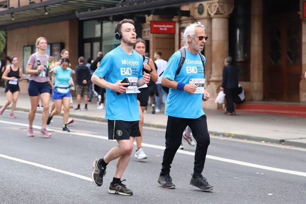 Father and son duo Mayer and Normal running in 2021. They raised an incredible £3,152 between them.