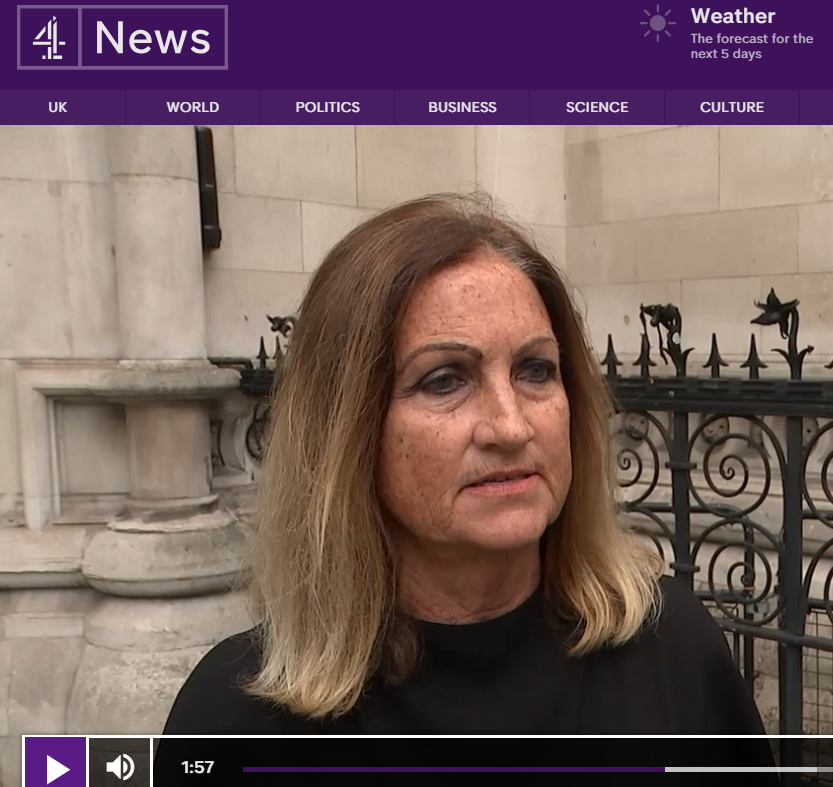 Celia Clarke, Director of BID, is interviewed for Channel 4 News about this case