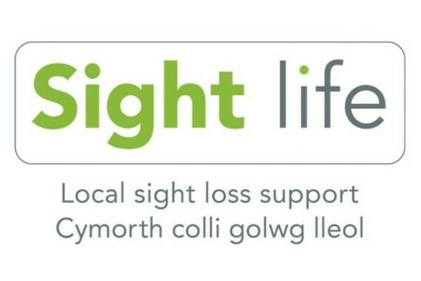 Sight Life logo. Sight is written in bold green