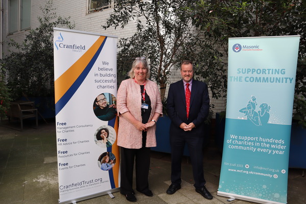 Amanda Tincknell CEO cranfied trust and les Hutchinson ceo masonic charitable foundation