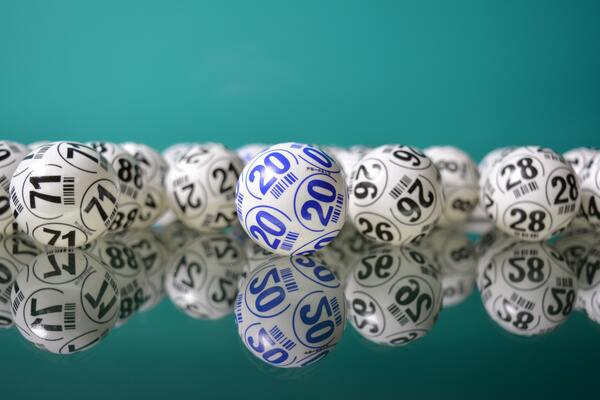 a collection of lottery balls 