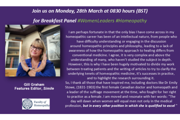 Women Leaders in Homeopathy Breakfast Panel Discussion | Faculty of ...