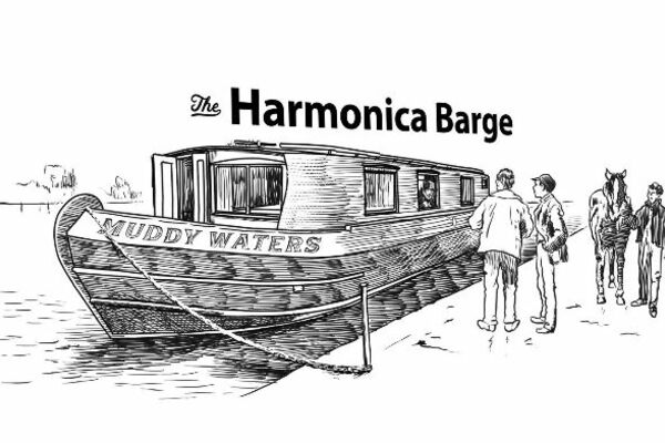 Harmonica Barge line drawing 