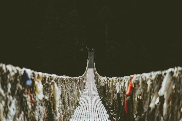 Photo of rope bridge