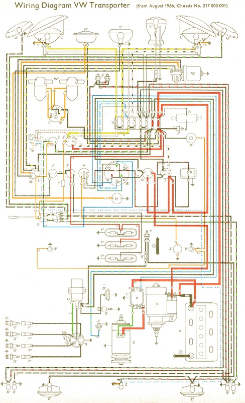 Wiring - VW Split Screen - 1966-67 - Euro | The Split Screen Van Club