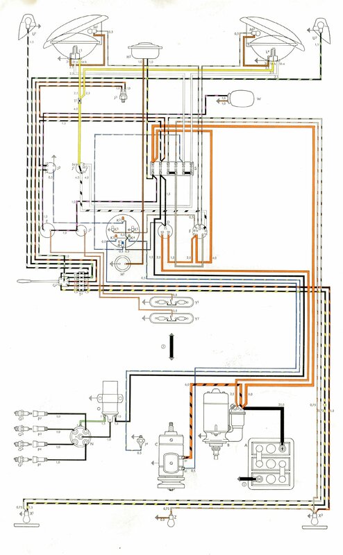 Wiring - VW Split Screen - 1957-61 - US | The Split Screen Van Club