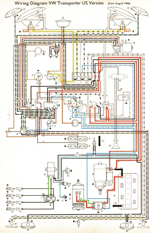 Wiring - VW Split Screen - 1966-67 - US | The Split Screen Van Club