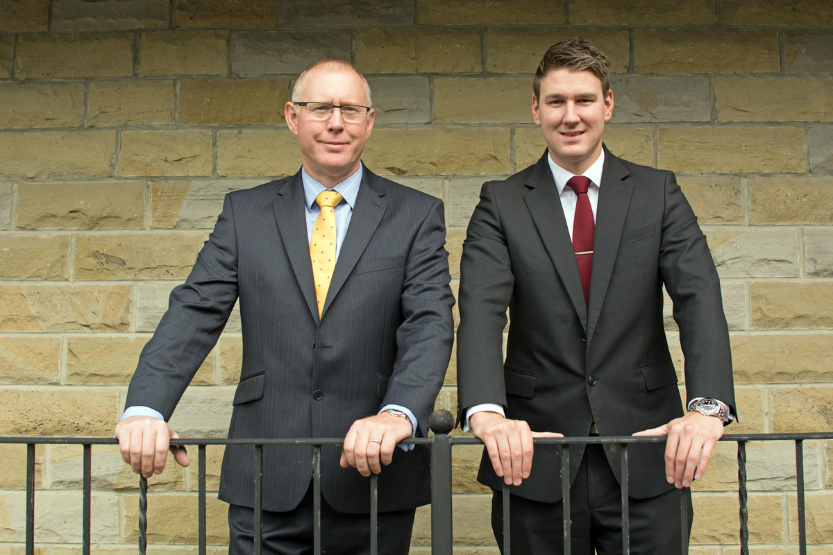 Partners Robert and Matthew from NFU Honley Partners Robert and Matthew from NFU Honley